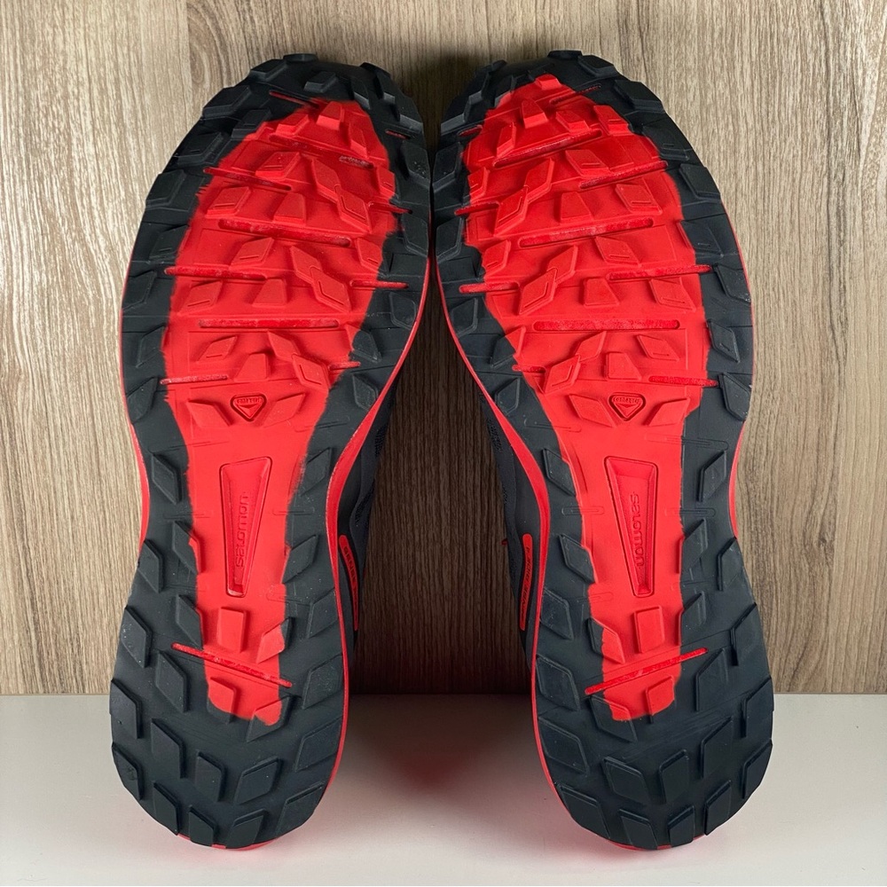 Salomon Sense Ride 4 Black/Red Running Hiking Shoes 413781 Men’s Size 11 - Picture 7 of 9